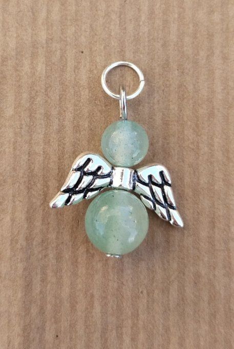 Pendentif ange Aventurine vert